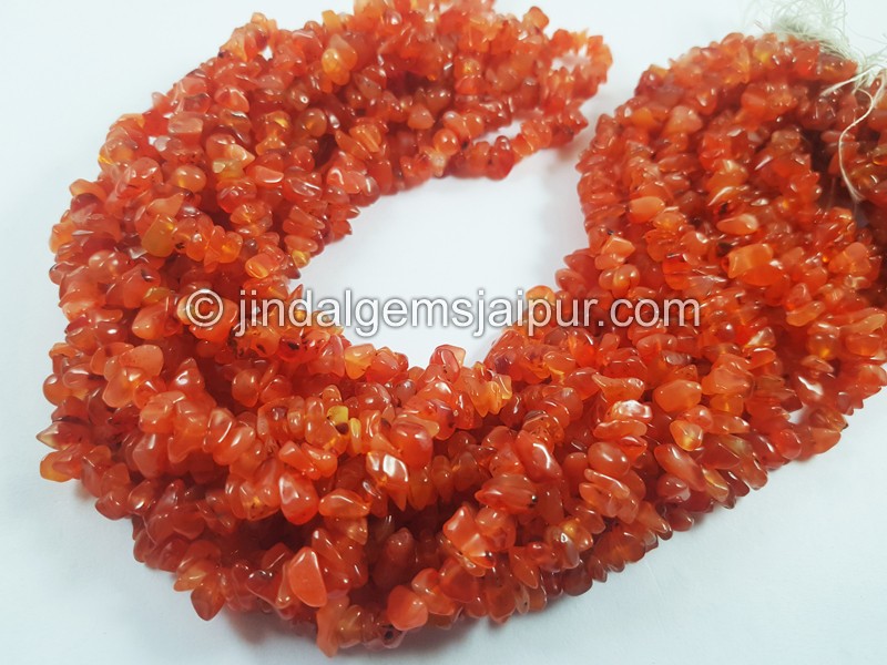 Carnelian Uncut Chips Beads